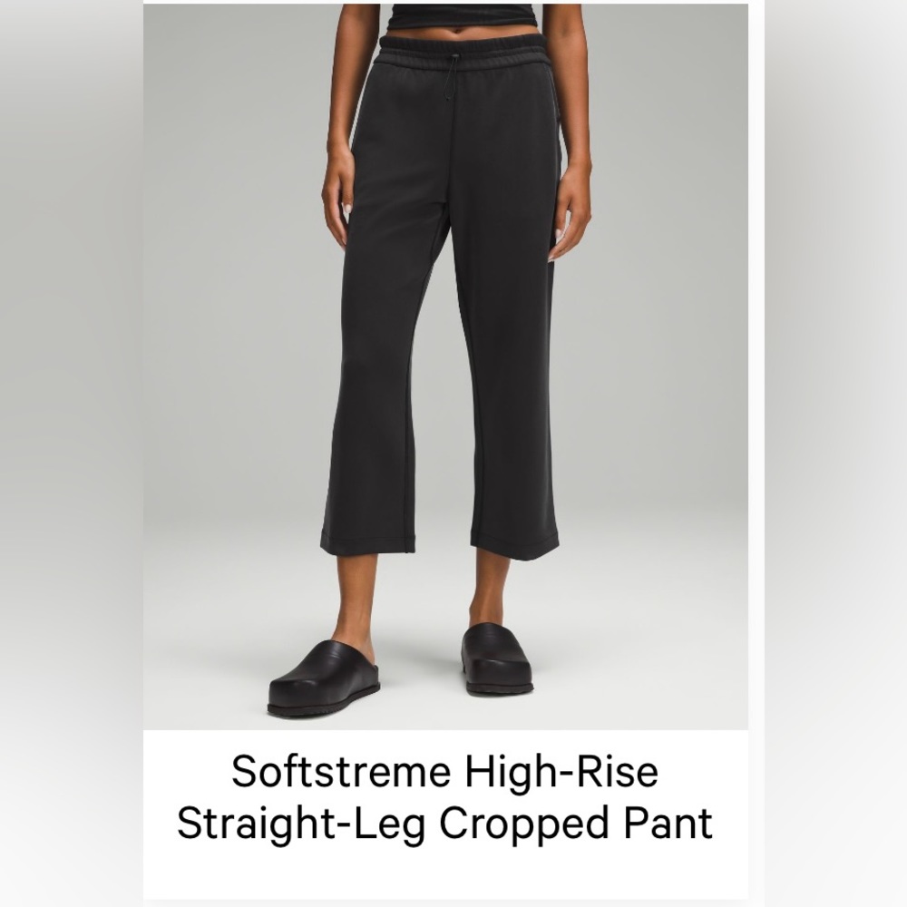 Lululemon Authentic Softreme High Rise Straight Leg Crop